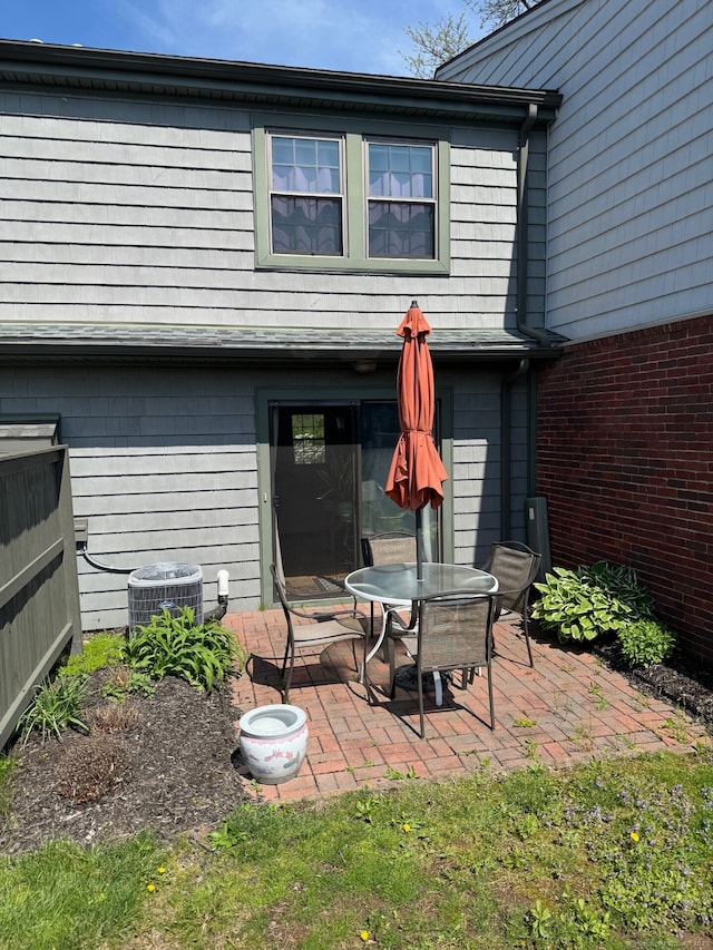 view of patio / terrace with cooling unit