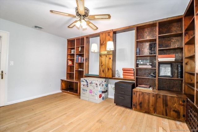 110 Deer Hill Ave, Danbury, CT 06810 - office space with wood finished floors, ceiling fan, and baseboards