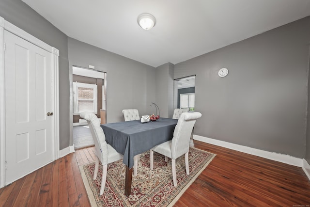 224 1st Ave, West Haven, CT 06516 - dining area with baseboards and hardwood / wood-style flooring