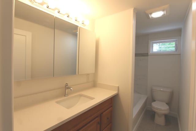 340 Robbins Ave, Newington, CT 06111 - full bathroom featuring vanity, tile patterned floors, and toilet