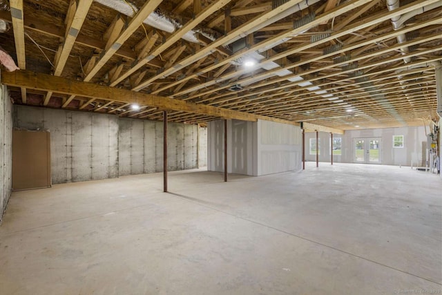 view of basement