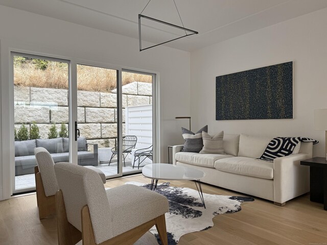 785 Post Rd E Unit 303, Westport, CT 06880 - living area featuring light wood-style flooring