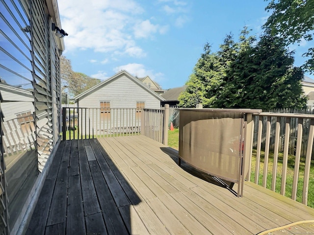 141 Arcadia Ave, Bridgeport, CT 06604 - view of wooden terrace