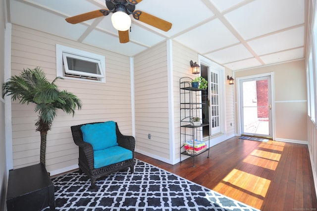 1123 Windsor Ave, Windsor, CT 06095 - unfurnished sunroom with ceiling fan