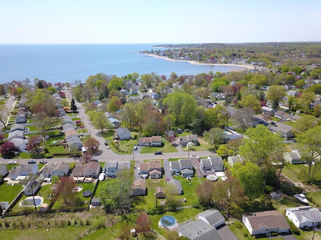 116 Aimes Dr, West Haven, CT 06516 - aerial view featuring a water view and a residential view