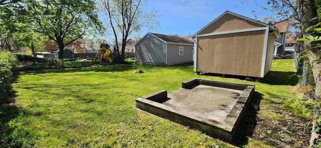 116 Aimes Dr, West Haven, CT 06516 - view of yard with a storage shed and an outdoor structure
