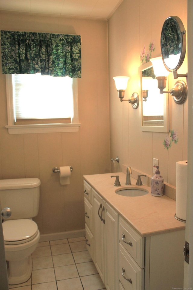 62 Wood Ridge Dr, Stamford, CT 06905 - bathroom with toilet, tile patterned flooring, and vanity