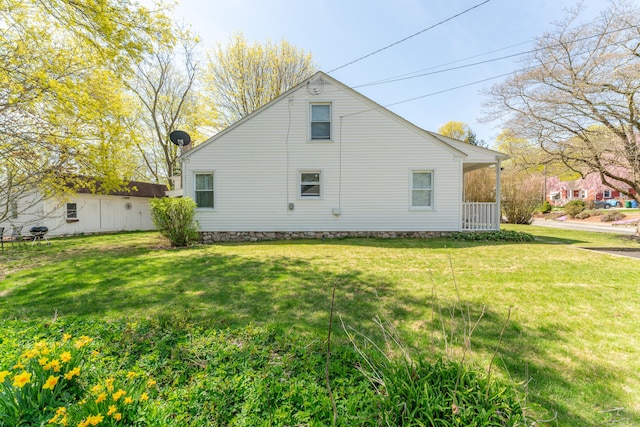 23 Strosberg Rd, Waterford, CT 06385 - view of property exterior featuring a yard