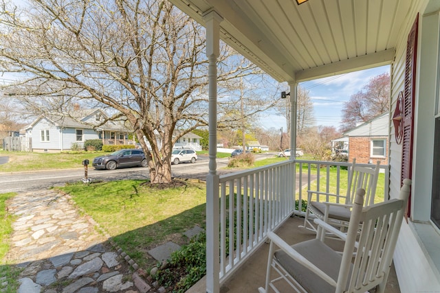 23 Strosberg Rd, Waterford, CT 06385 - view of yard with a porch and a residential view