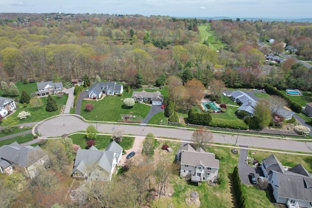 85 Chippenwood Ln, Bristol, CT 06010 - aerial view with a residential view and a forest view