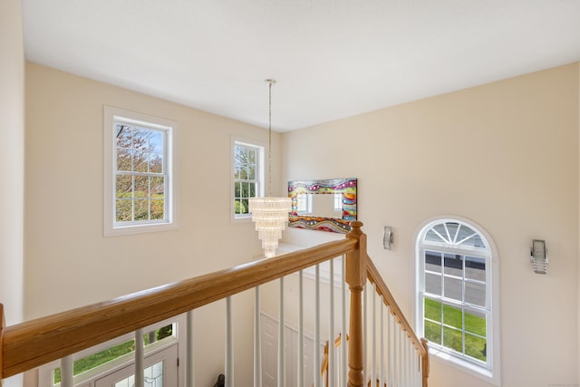 85 Chippenwood Ln, Bristol, CT 06010 - corridor with an upstairs landing and plenty of natural light