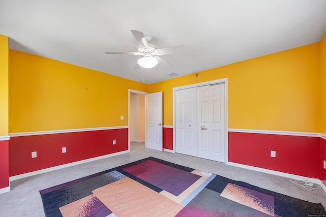 85 Chippenwood Ln, Bristol, CT 06010 - unfurnished bedroom featuring baseboards, a ceiling fan, carpet, and a closet