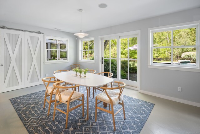 1580 Ponus Rdg, New Canaan, CT 06840 - dining space featuring baseboards