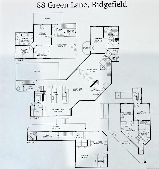88 Green Ln, Ridgefield, CT 06877 - view of floor plan / room layout