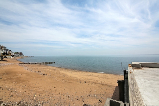 water view featuring local beach