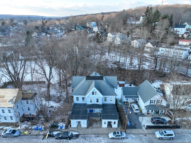 aerial view featuring a residential view