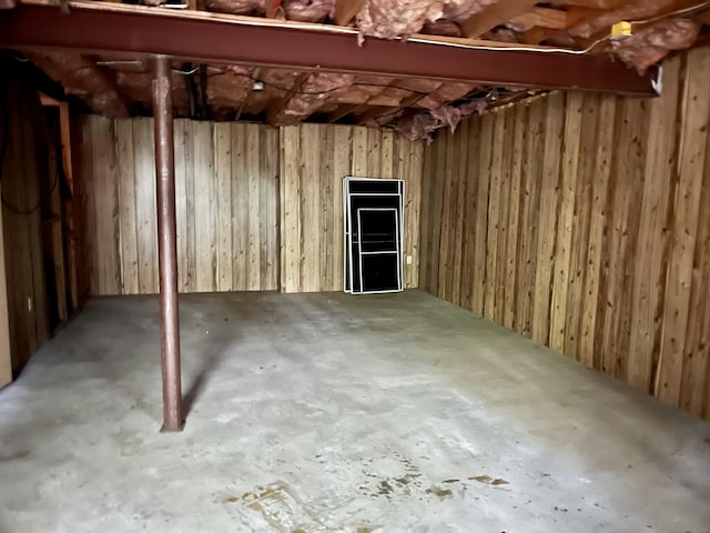 view of basement