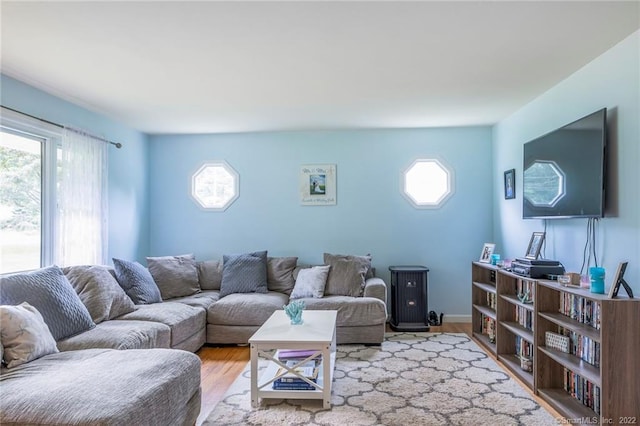76 Chidsey Dr, North Branford, CT 06471 - living room featuring plenty of natural light and wood finished floors