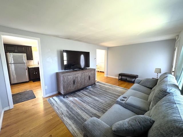161 Old New London Rd, Salem, CT 06420 - living room with light wood-style floors and baseboards