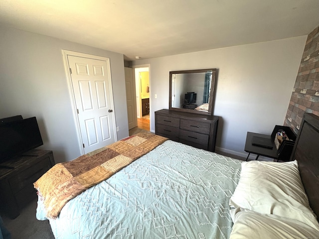 161 Old New London Rd, Salem, CT 06420 - bedroom featuring baseboards and a fireplace