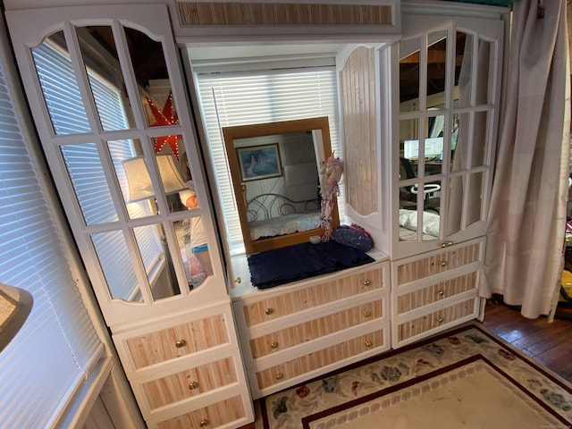 interior space featuring wood finished floors