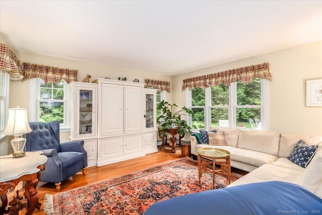 399 N Benson Rd, Fairfield, CT 06824 - living area featuring plenty of natural light and light wood-type flooring
