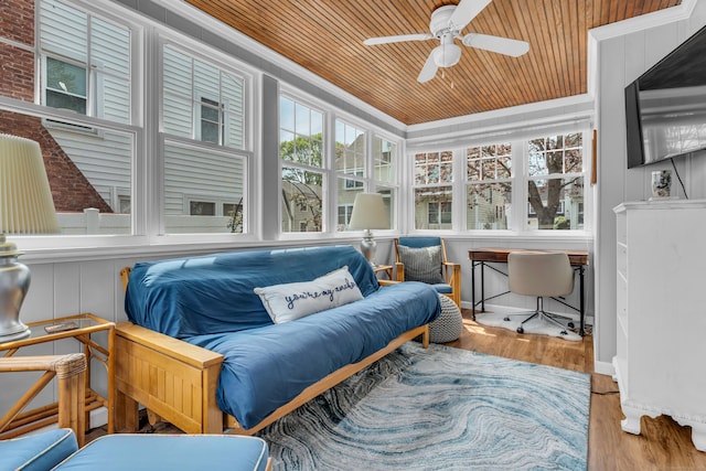 view of sunroom / solarium
