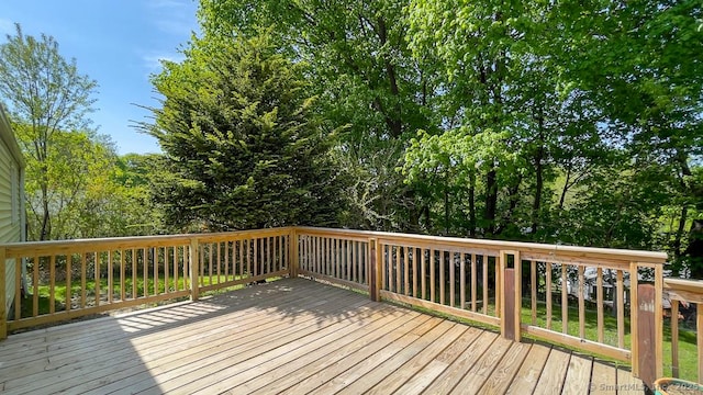 76 Midway Dr, Bethel, CT 06801 - view of wooden deck