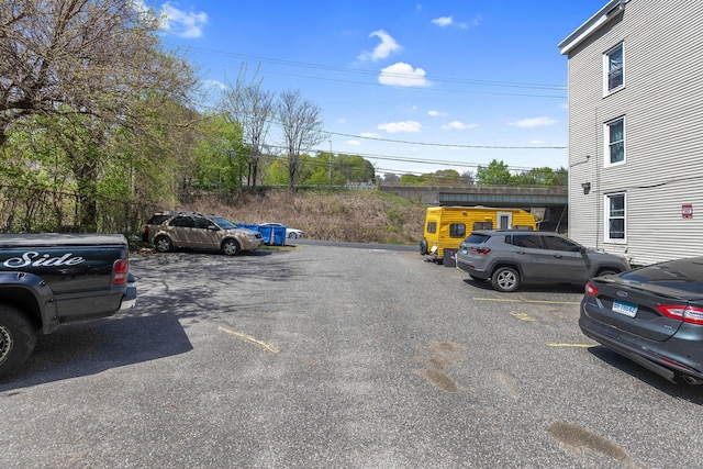 view of uncovered parking lot