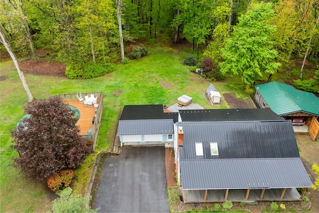 view from above of property