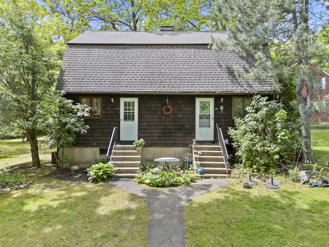 63 Schofield Rd Apt 60, Willington, CT 06279 - colonial inspired home featuring entry steps, a shingled roof, and a front yard