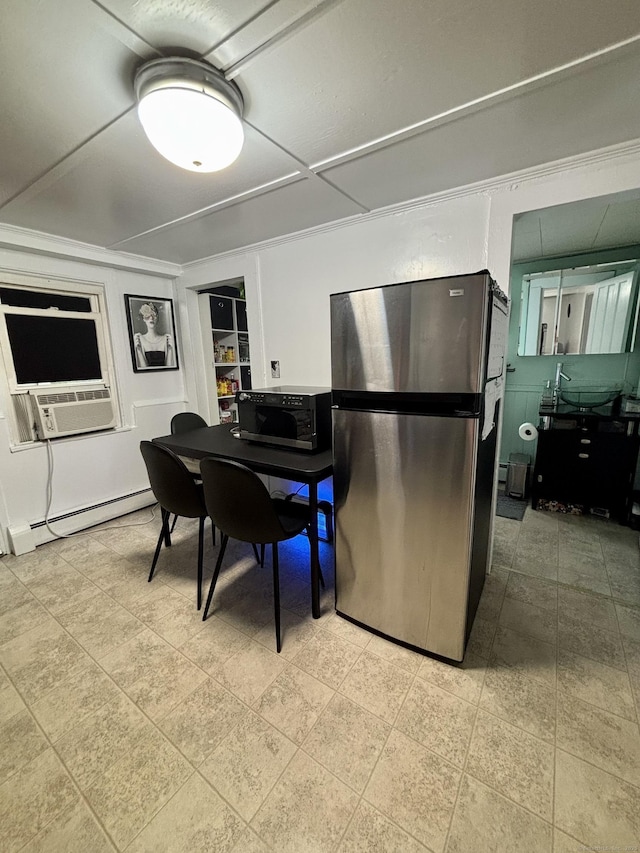 80 Colony St, Ansonia, CT 06401 - dining space featuring baseboard heating