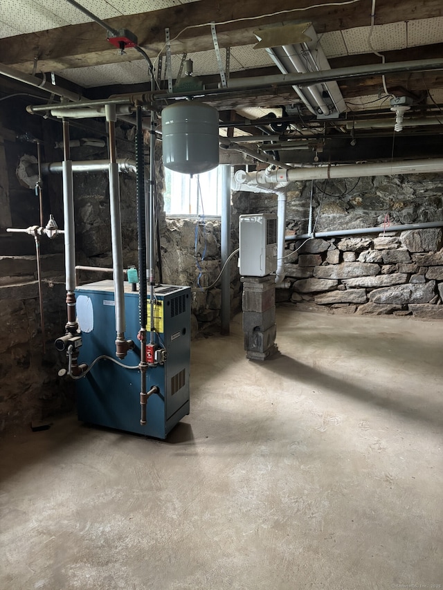 80 Colony St, Ansonia, CT 06401 - basement featuring a heating unit