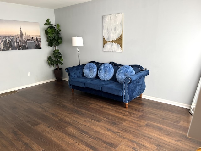 135 Bucks Hill Rd Apt 8, Waterbury, CT 06704 - living area with wood finished floors and baseboards