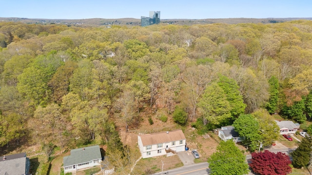 24 Fort Shantok Rd, Montville, CT 06382 - birds eye view of property featuring a forest view
