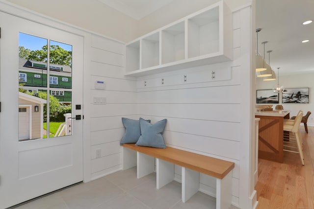137 Millard St, Fairfield, CT 06824 - mudroom featuring recessed lighting