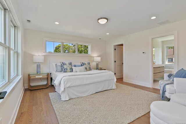 137 Millard St, Fairfield, CT 06824 - bedroom featuring light wood-type flooring and recessed lighting