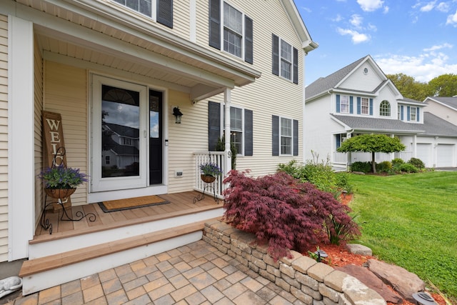 9 Baldwin Dr, Farmington, CT 06032 - property entrance with a lawn