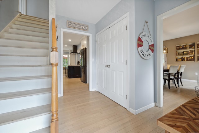 9 Baldwin Dr, Farmington, CT 06032 - stairs with wood finished floors and baseboards