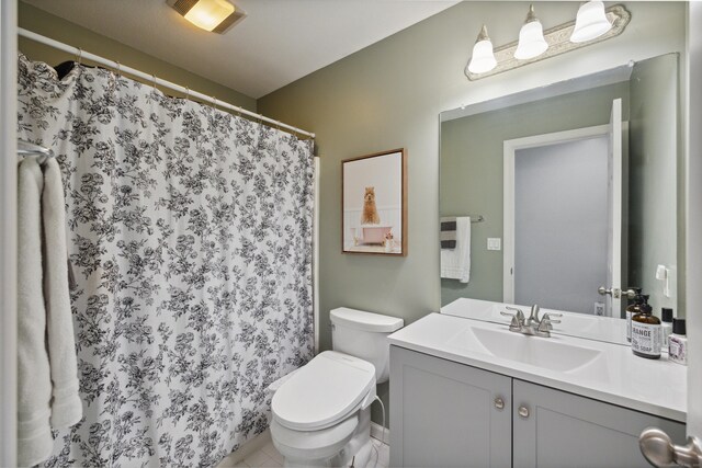 9 Baldwin Dr, Farmington, CT 06032 - bathroom with vanity, toilet, and a shower with shower curtain