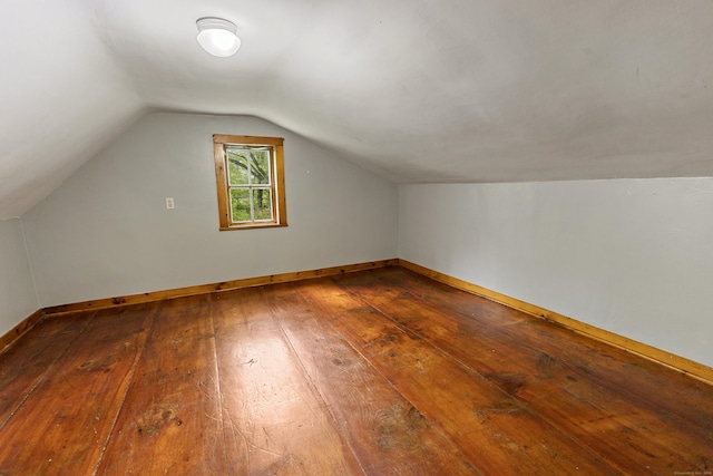 45 Roseland Park Rd, Woodstock, CT 06281 - bonus room with hardwood / wood-style flooring and vaulted ceiling