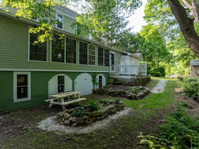 45 Roseland Park Rd, Woodstock, CT 06281 - rear view of property featuring a deck