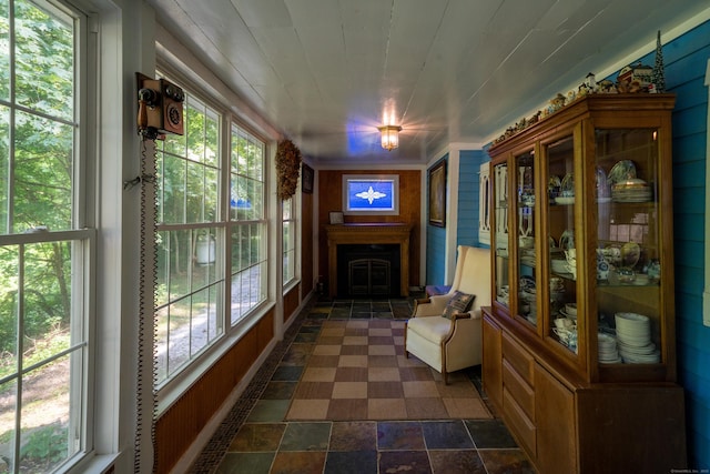 45 Roseland Park Rd, Woodstock, CT 06281 - sunroom featuring stone finish floors