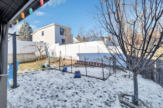 74 Sterling St, Fairfield, CT 06825 - snowy yard with a fenced backyard