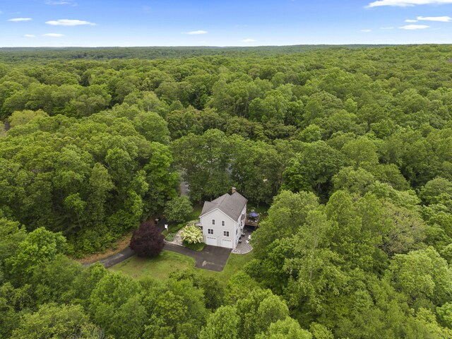 202 Horse Hill Rd, Westbrook, CT 06498 - view from above of property with a heavily wooded area