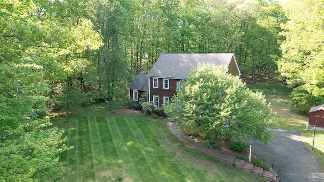 45 Wolf Pit Rd, Southbury, CT 06488 - aerial view of property's location featuring a heavily wooded area