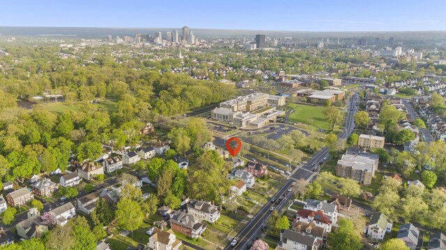 181 Westbourne Pkwy, Hartford, CT 06112 - birds eye view of property featuring a view of city