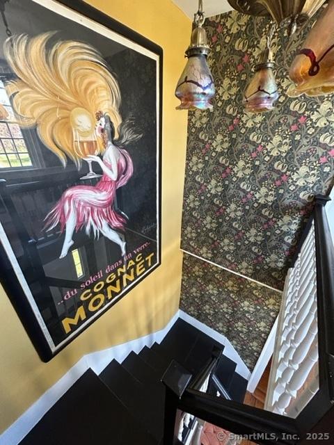 455 E St, Middletown, CT 06457 - staircase featuring baseboards
