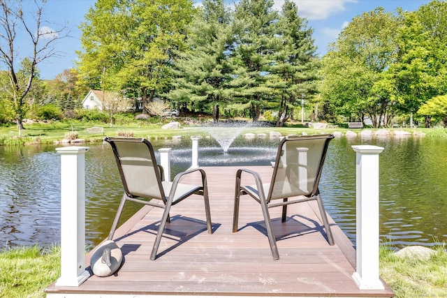 2 White Oak Farm Rd, Newtown, CT 06470 - dock area with a water view and view of wooded area