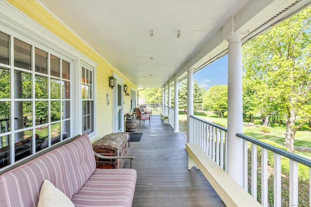2 White Oak Farm Rd, Newtown, CT 06470 - wooden deck with covered porch